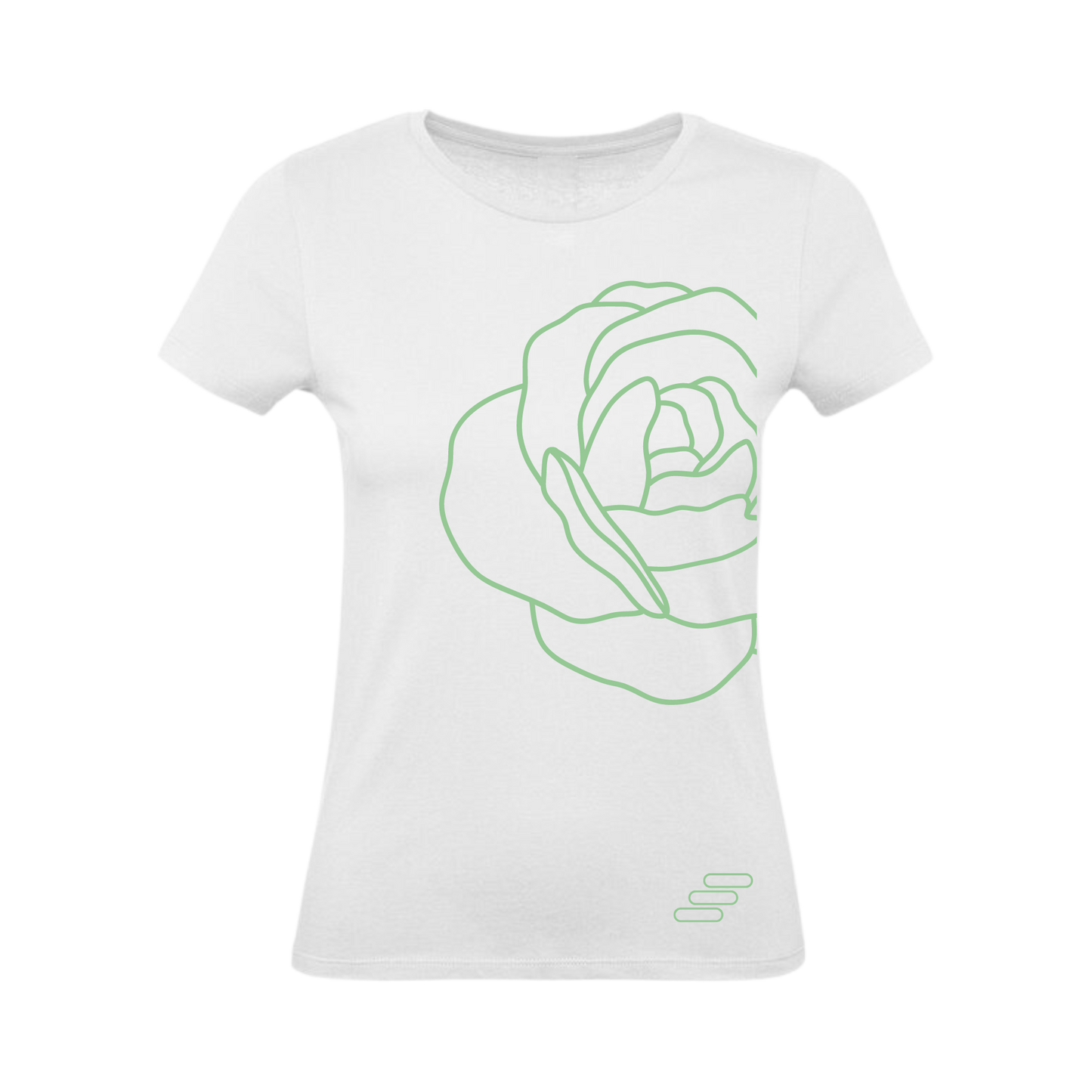 SUPPO T-shirt meisjes - wit/mintgroen